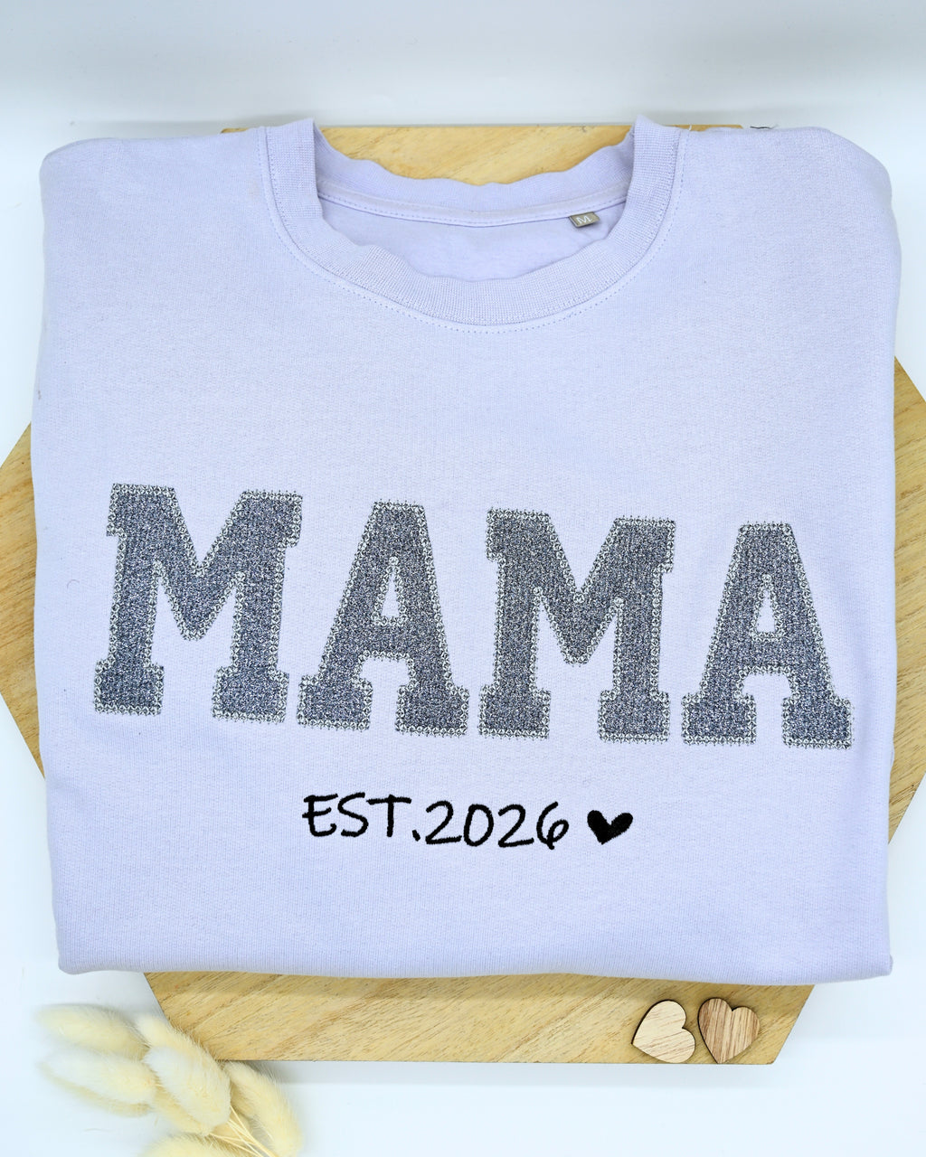 „Mama“ Sweatshirt mit Glitzer