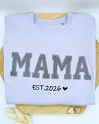 „Mama“ Sweatshirt mit Glitzer