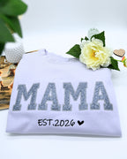 „Mama“ Sweatshirt mit Glitzer