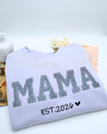 „Mama“ Sweatshirt mit Glitzer