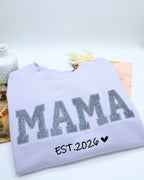 „Mama“ Sweatshirt mit Glitzer