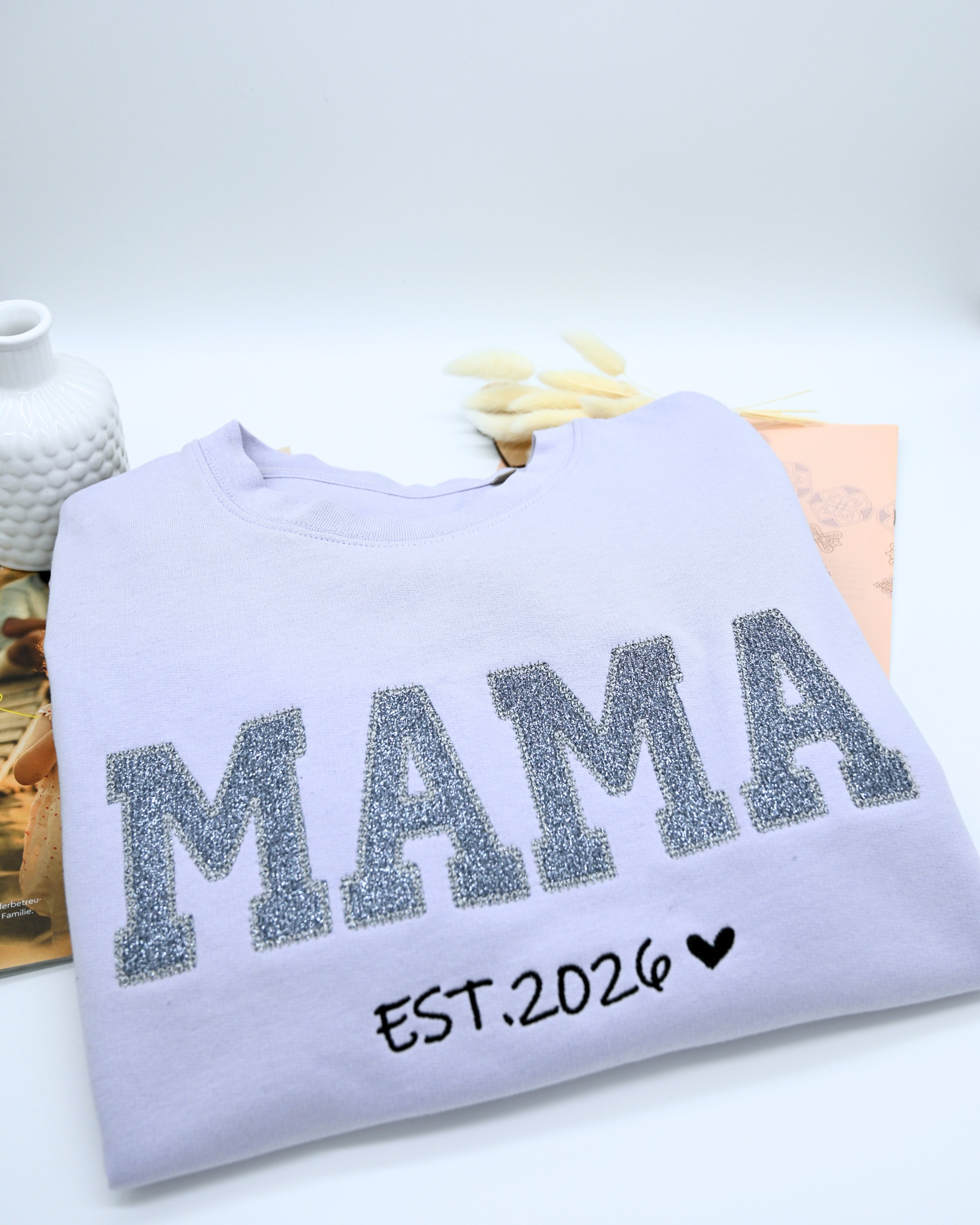 „Mama“ Sweatshirt mit Glitzer