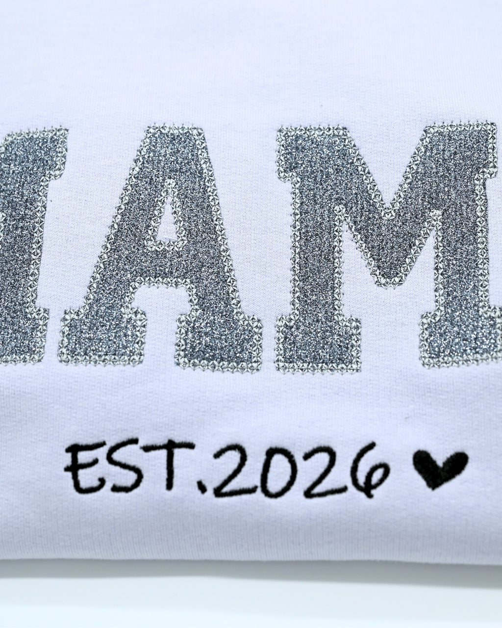 „Mama“ Sweatshirt mit Glitzer